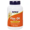 Now Foods Flax Oil Organic 1000 Mg 100 Softgels