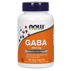 Now Foods Gaba 500 Mg 100 Capsules