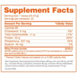 NutraBio Clear Isolate 20 Servings -Now Foods Store nutrabio clear ingredients label 45442.1724547263