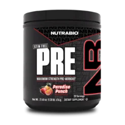 Nutrabio Pre Workout Stim Free 20 Servings -Now Foods Store nutrabio pre stim free paradise punch 96895.1745016854