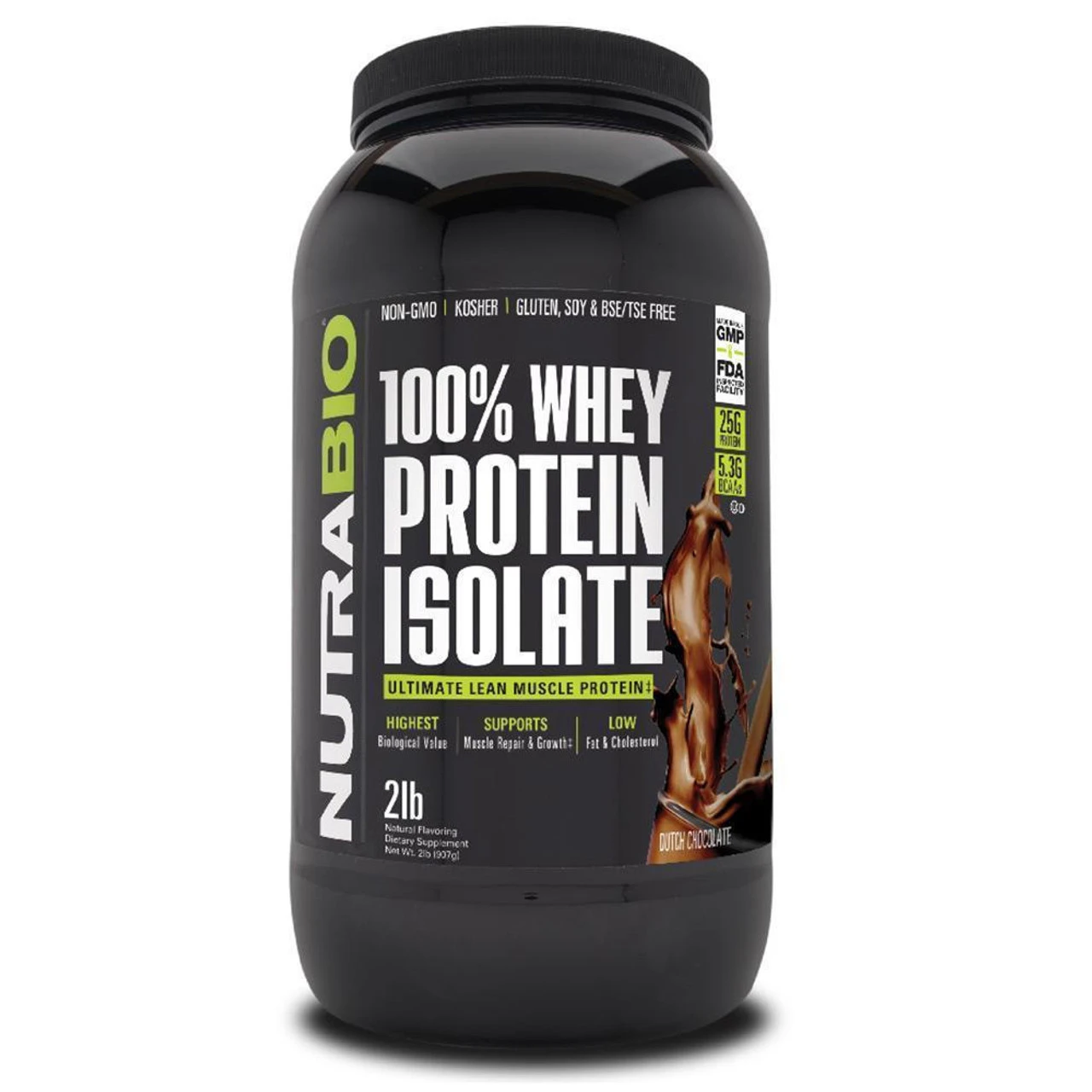 NutraBio 100% Whey Protein Isolate 2lb 6 NutraBio 100% Whey Protein Isolate 2lb - Image 6