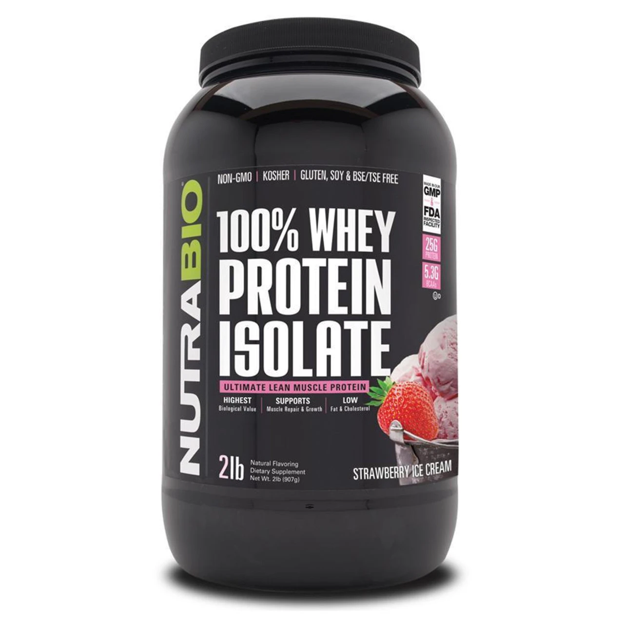 NutraBio 100% Whey Protein Isolate 2lb 4 NutraBio 100% Whey Protein Isolate 2lb - Image 4