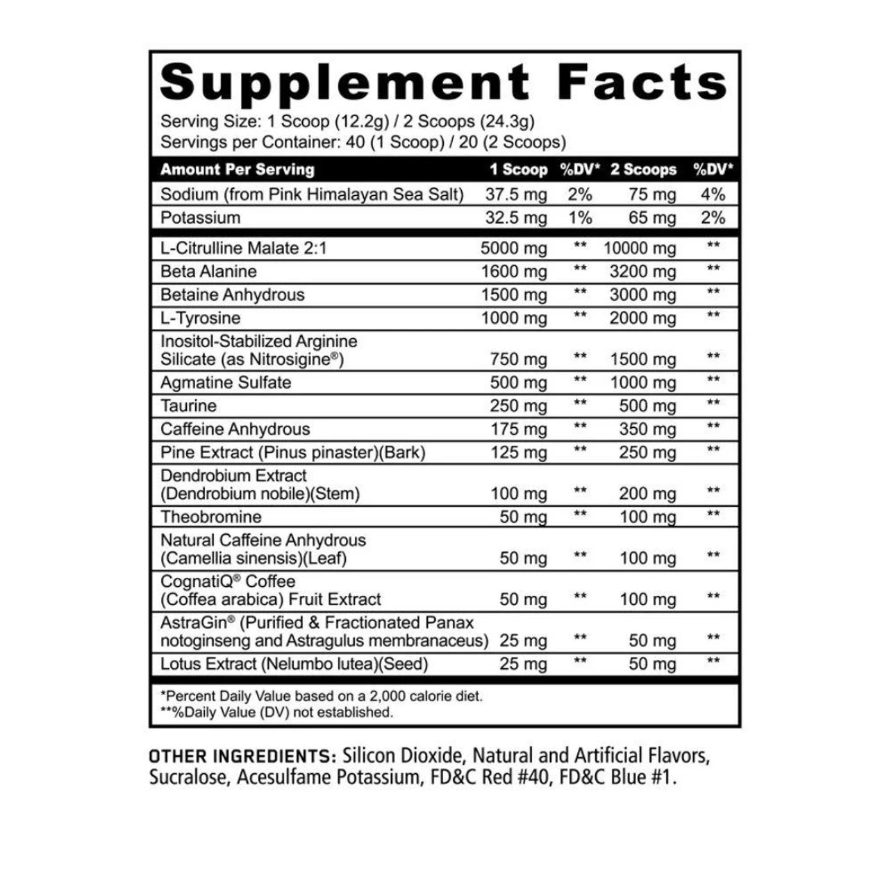 Panda Supps Pandemic Black Mamba Limited Edition Pre Workout 20/40 Servings 2 Panda Supps Pandemic Black Mamba Limited Edition Pre Workout 20/40 Servings - Image 2