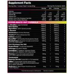 Performax Labs HyperMax'd Out 20/40 Servings 8 Performax Labs HyperMax'd Out 20/40 Servings -Now Foods Store performax hypermaxd out ingredients new 60138.1748531275