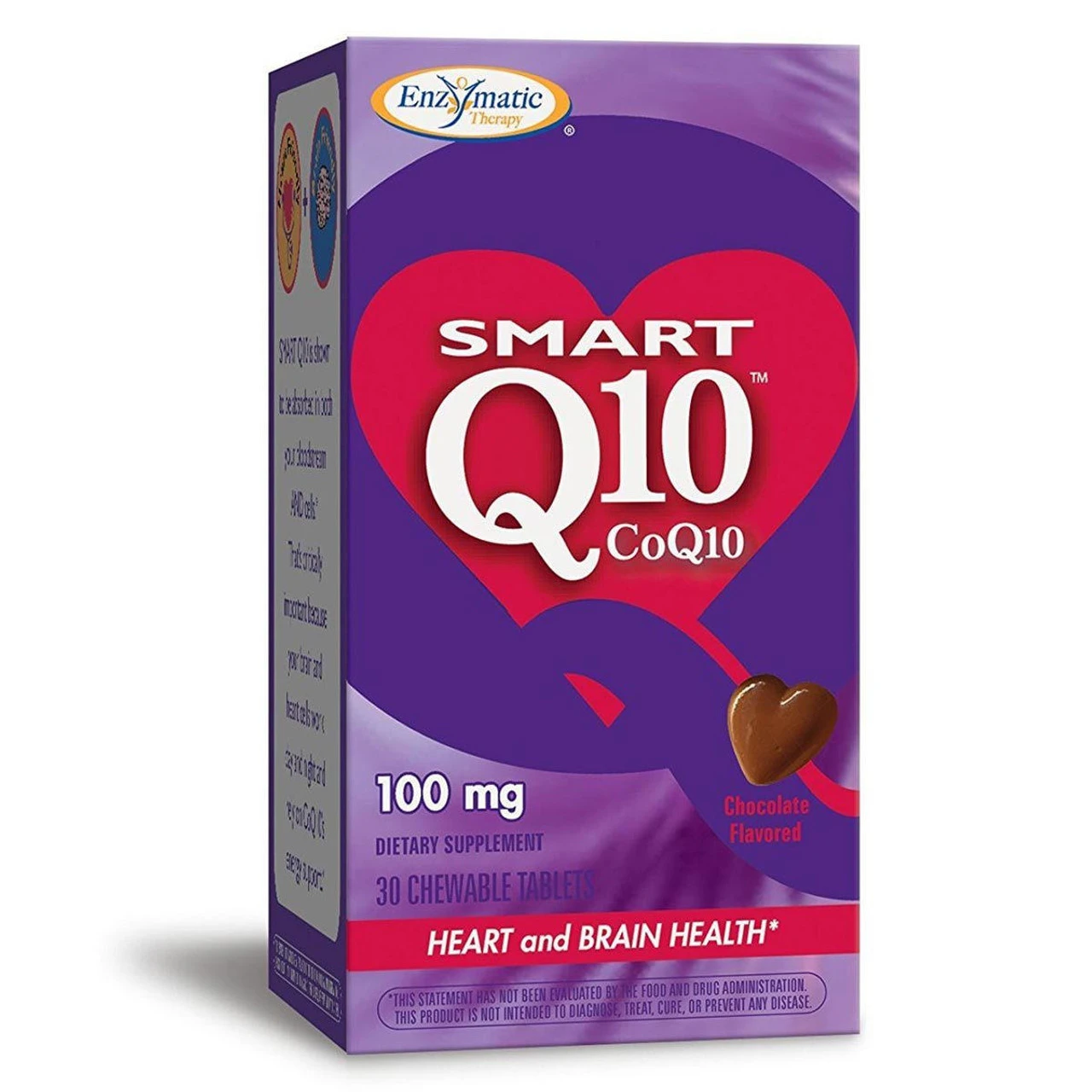 Enzymatic Therapy CoQ10 Vitaline Chewable 100mg Chocolate 30 Tabs 1 Enzymatic Therapy CoQ10 Vitaline Chewable 100mg Chocolate 30 Tabs