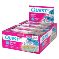Quest Nutrition Quest Bar Protein Bar 12/Box 25 Quest Nutrition Quest Bar Protein Bar 12/Box -Now Foods Store quest birthday cake bar 96068.1707418105