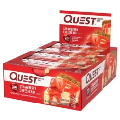 Quest Nutrition Quest Bar Protein Bar 12/Box 39 Quest Nutrition Quest Bar Protein Bar 12/Box -Now Foods Store quest strawberry cheese cake bar 74813.1707418421