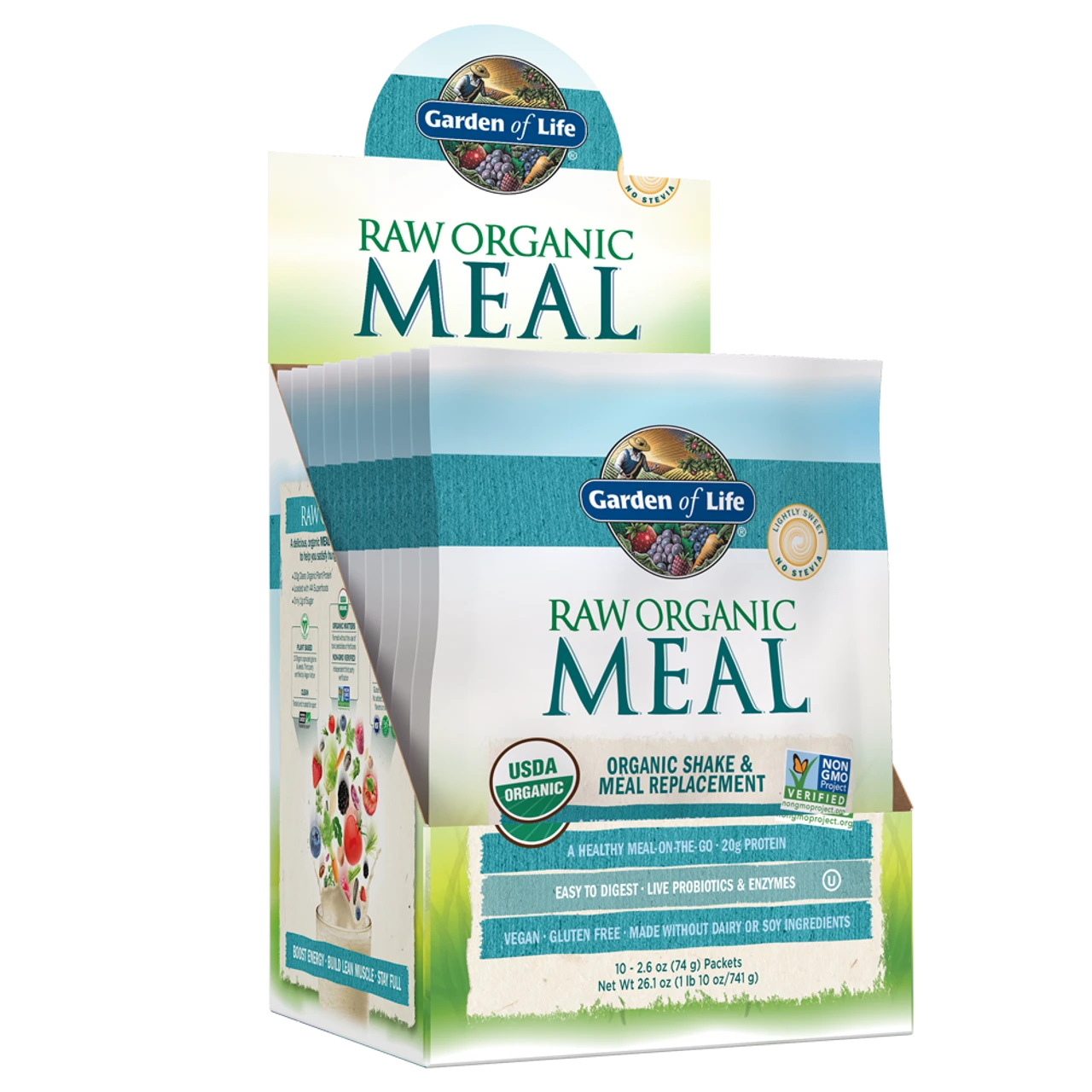 Garden Of Life Raw Meal Packets 10/Box 1 Garden Of Life Raw Meal Packets 10/Box