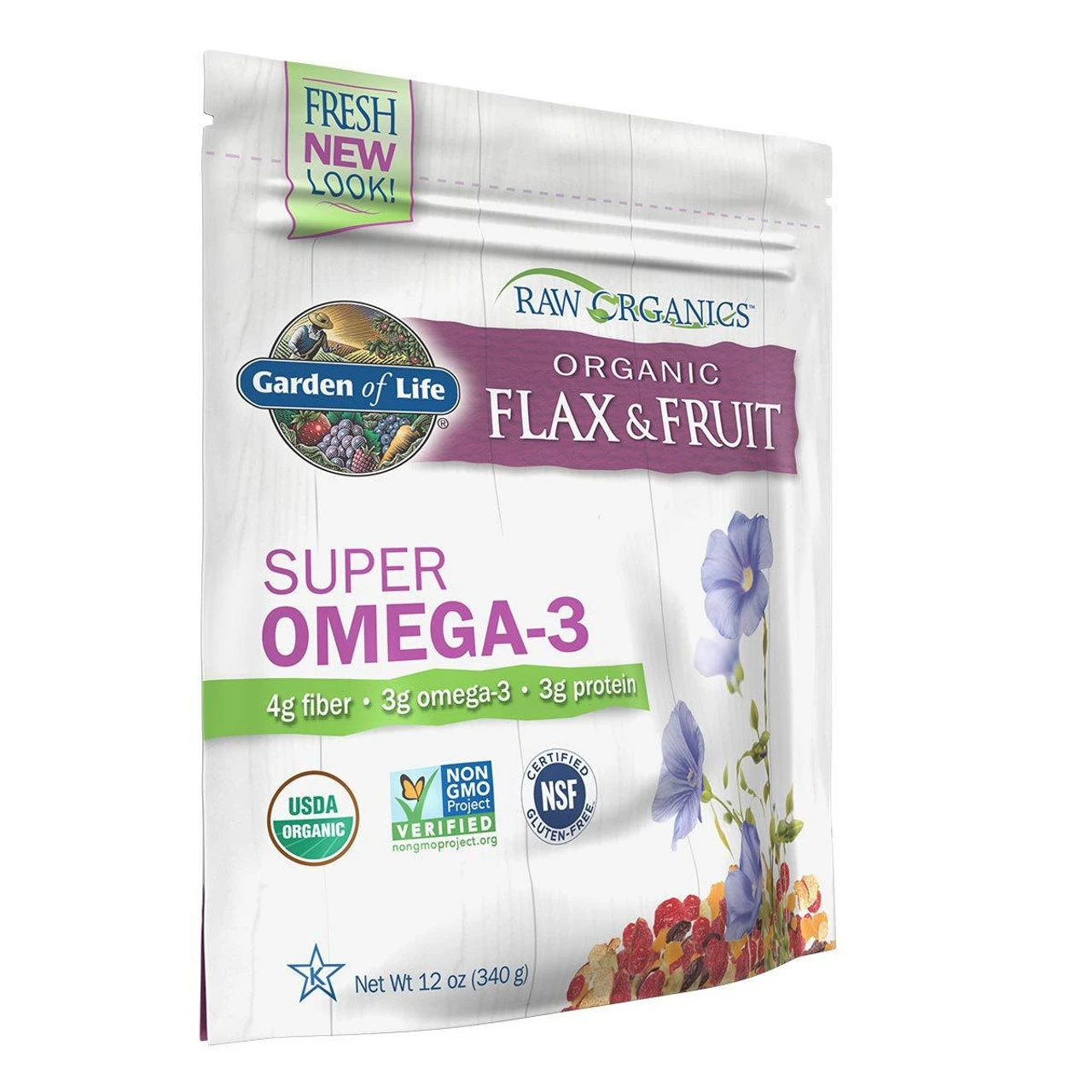 Garden Of Life Raw Organics Golden Flax Seed + Raw Organic Antioxidant Fruit 12 Oz 1 Garden Of Life Raw Organics Golden Flax Seed + Raw Organic Antioxidant Fruit 12 Oz