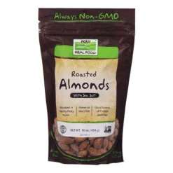 Now Foods Almonds Roasted And Salted 16 Oz
