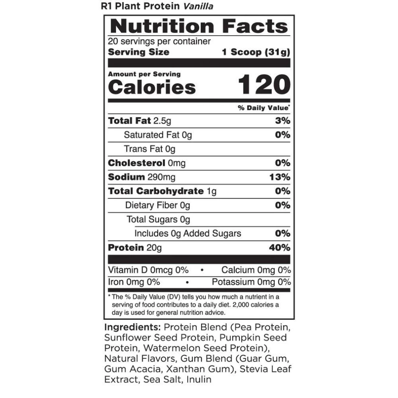 Rule 1 Plant Protein 20 Servings 3 Rule 1 Plant Protein 20 Servings - Image 3