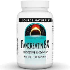 Source Naturals PANCREATIN 8X 500mg 100C