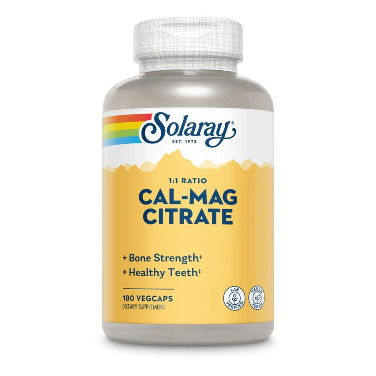 Solaray Cal-Mag Citrate 1:1 Ratio 180 Capsules 1 Solaray Cal-Mag Citrate 1:1 Ratio 180 Capsules