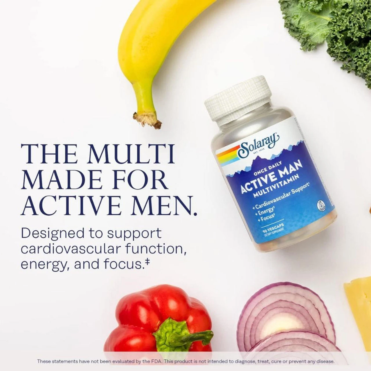 Solaray Once Daily Active Man Multivitamin 90 Capsules 3 Solaray Once Daily Active Man Multivitamin 90 Capsules - Image 3