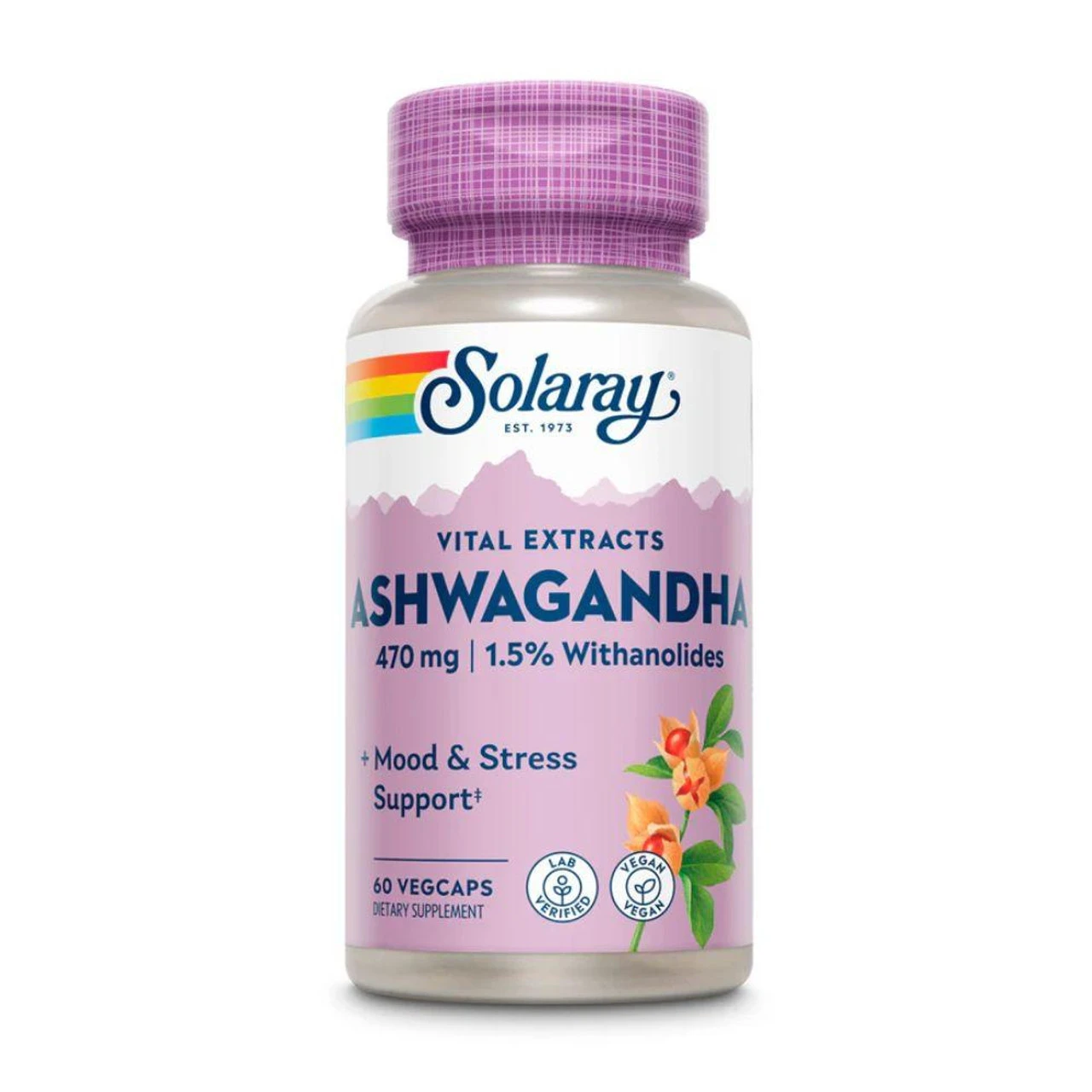Solaray Ashwaganda 470mg 60 Capsules 1 Solaray Ashwaganda 470mg 60 Capsules