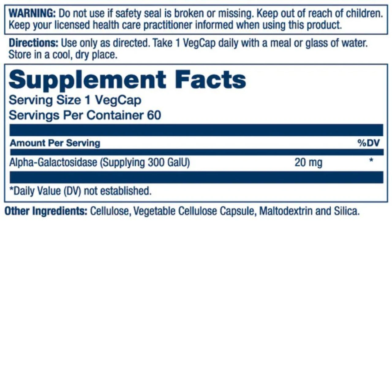 Solaray Bean Enzyme 60 Capsules 2 Solaray Bean Enzyme 60 Capsules - Image 2