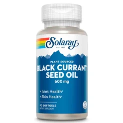 Solaray Plant Sourced Black Currant Seed Oil 600mg 90 Softgels