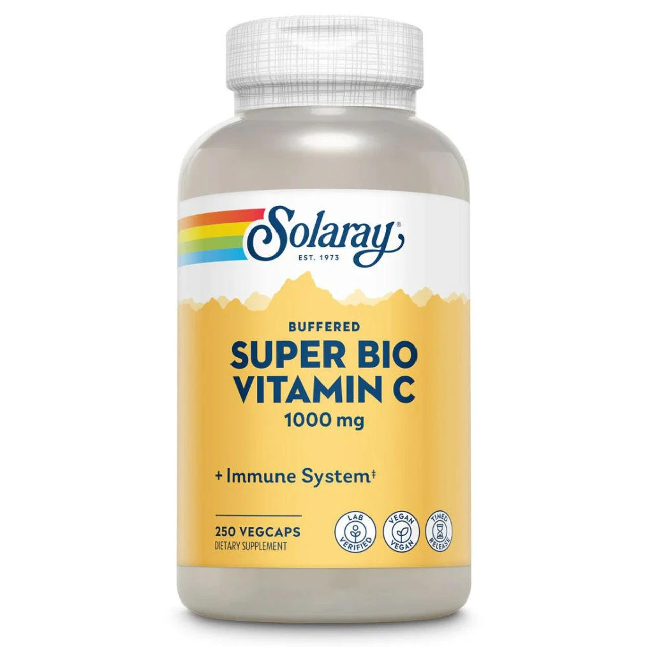 Solaray Timed Release Super Bio Vitamin C 1000mg 250ct 1 Solaray Timed Release Super Bio Vitamin C 1000mg 250ct