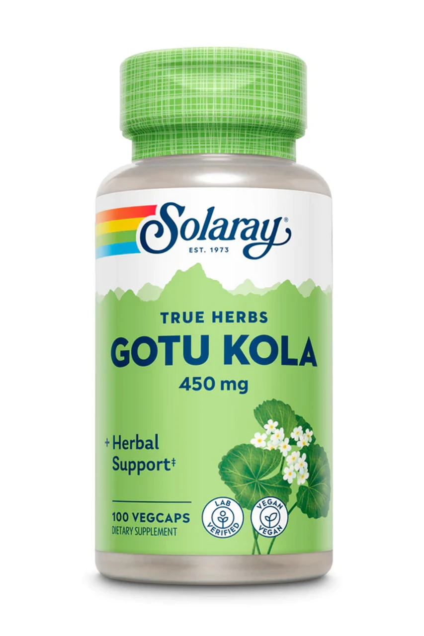 Solaray Gotu Kola 450mg 100 Capsules 1 Solaray Gotu Kola 450mg 100 Capsules