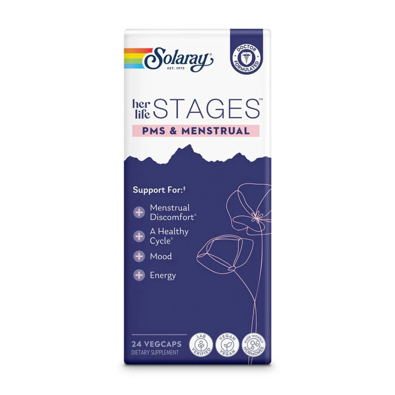 Solaray Her Life Stages PMS & Menstrual 24 Capsules 1 Solaray Her Life Stages PMS & Menstrual 24 Capsules