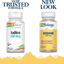 Solaray Iodine 500mcg 30 Capsules 6 Solaray Iodine 500mcg 30 Capsules -Now Foods Store solaray iodine then and now 63295.1708540958