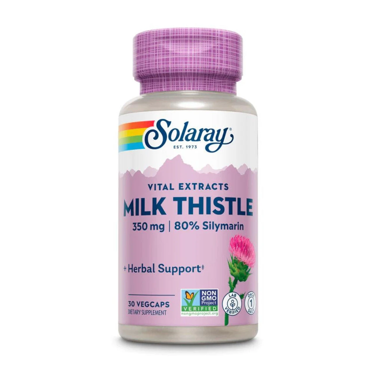 Solaray Milk Thistle One Daily 350mg 30 Caps 1 Solaray Milk Thistle One Daily 350mg 30 Caps