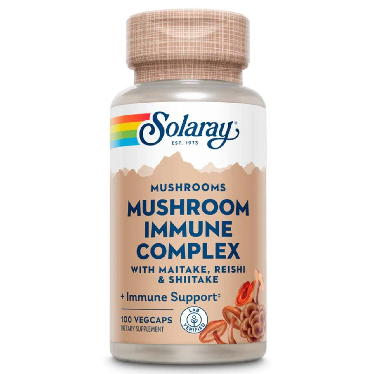 Solaray Fermented Mushroom Immune Complex 100 Capsules 1 Solaray Fermented Mushroom Immune Complex 100 Capsules