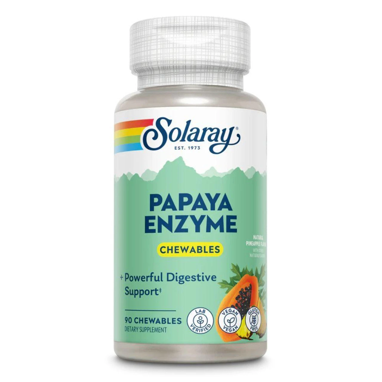 Solaray Papaya Enzyme 90 Chewables 1 Solaray Papaya Enzyme 90 Chewables