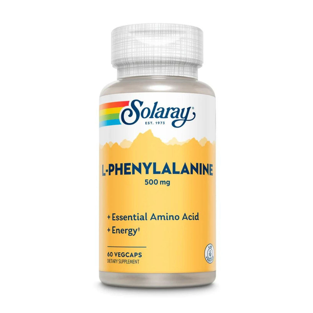 Solaray L-Phenylalanine 500mg 60 Caps 1 Solaray L-Phenylalanine 500mg 60 Caps