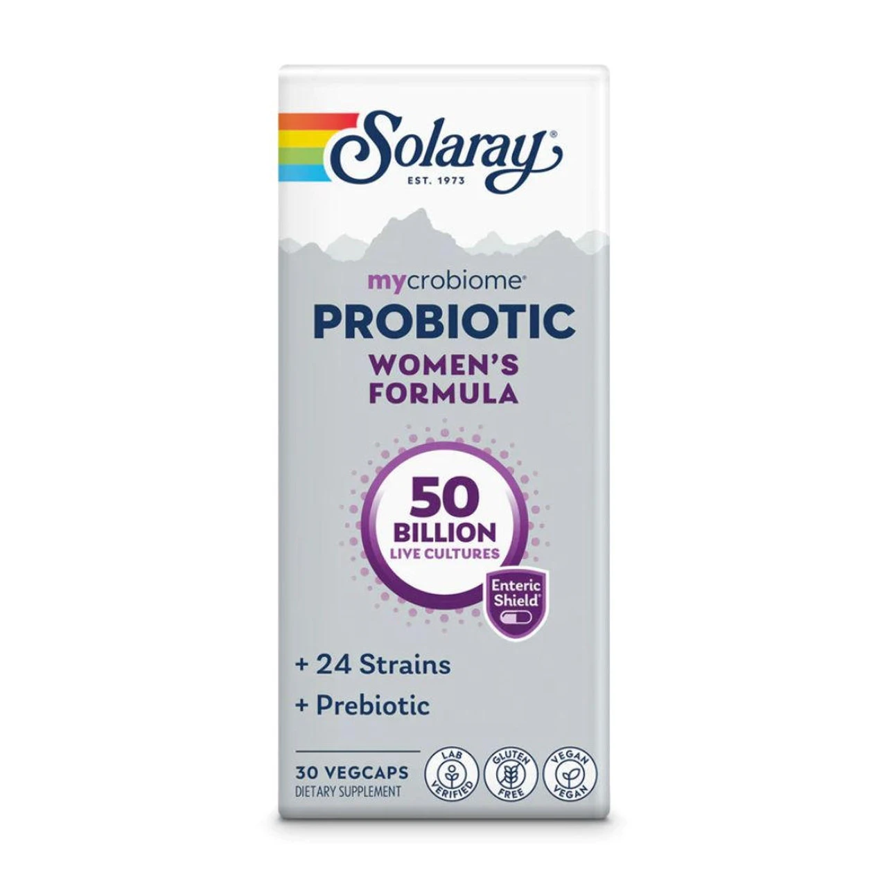 Solaray Mycrobiome Probiotic Women's Formula 50 Billion CFU 30 Capsules 1 Solaray Mycrobiome Probiotic Women's Formula 50 Billion CFU 30 Capsules
