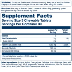 Solaray Quercetin & Bromelain Natural Orange 90 Chewables -Now Foods Store solaray quercetin bromelain new 89751.1718059982