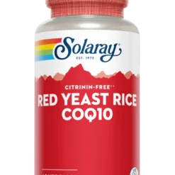 Solaray Red Yeast Rice Plus CoQ10 W/ Flush-free Niacin 60 Caps