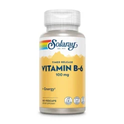 Solaray Vitamin B-6 Two Stage Time Release 100mg 60 Caps