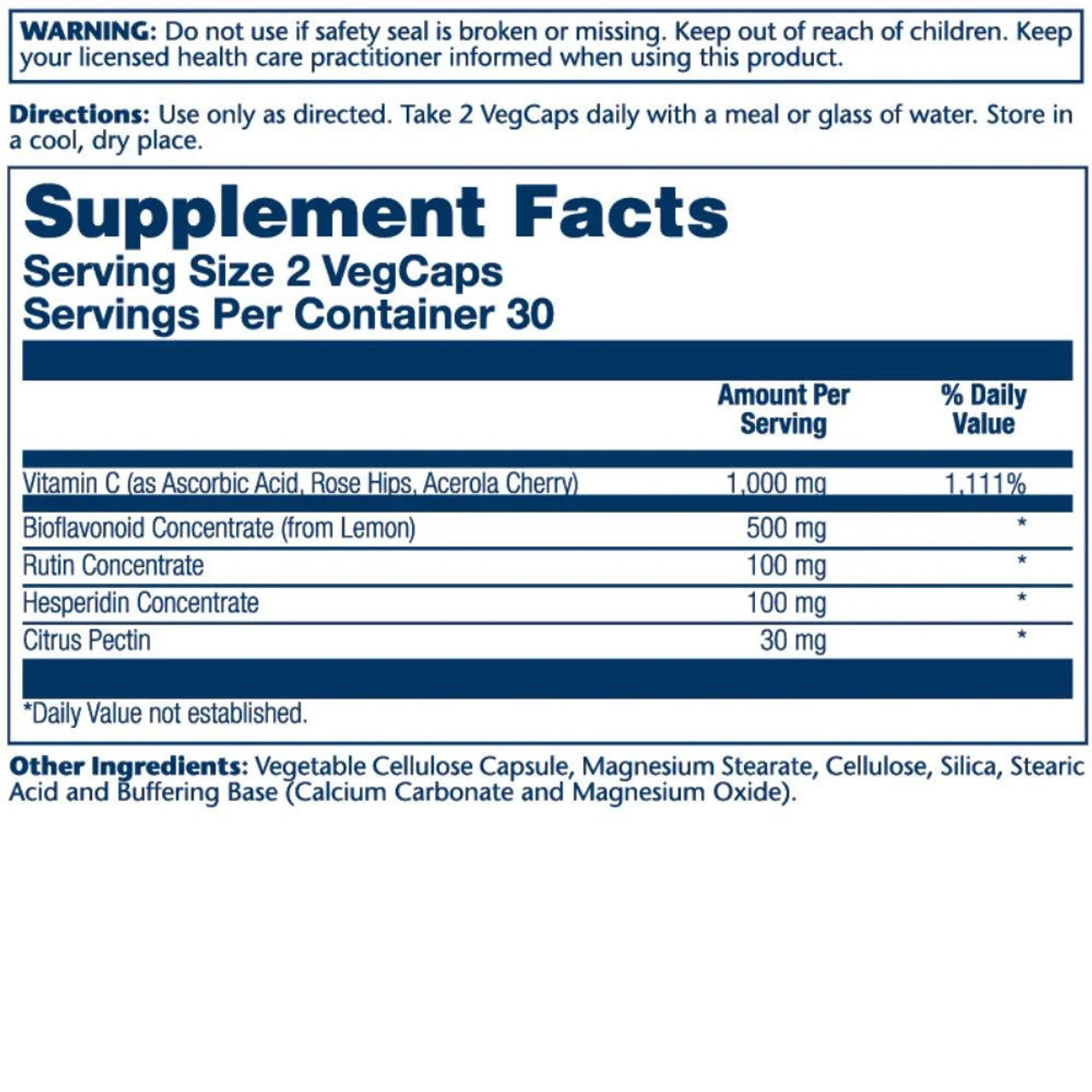 Solaray Timed Release Super Bio Vitamin C 1000mg 250ct 2 Solaray Timed Release Super Bio Vitamin C 1000mg 250ct - Image 2