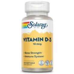 Solaray Vitamin D-3 400 IU 120 Softgels