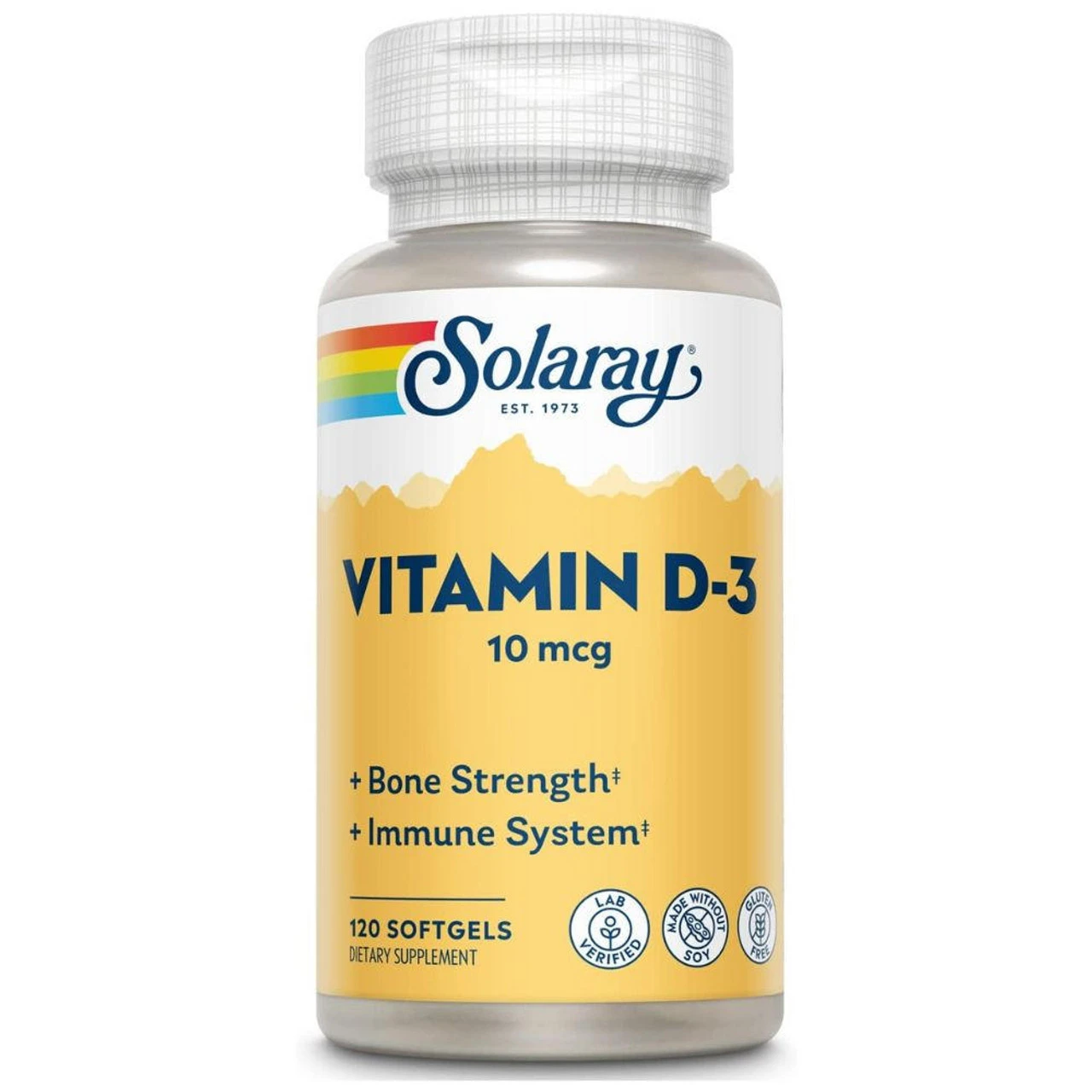 Solaray Vitamin D-3 400 IU 120 Softgels 1 Solaray Vitamin D-3 400 IU 120 Softgels