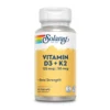 Solaray Vitamin D3 + K2 Soy-Free 60 Capsules