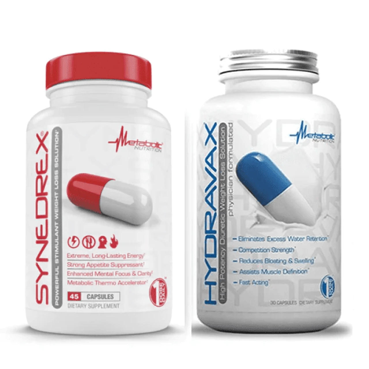 Metabolic Nutrition Synedrex & Hydravax Stack 1 Metabolic Nutrition Synedrex & Hydravax Stack