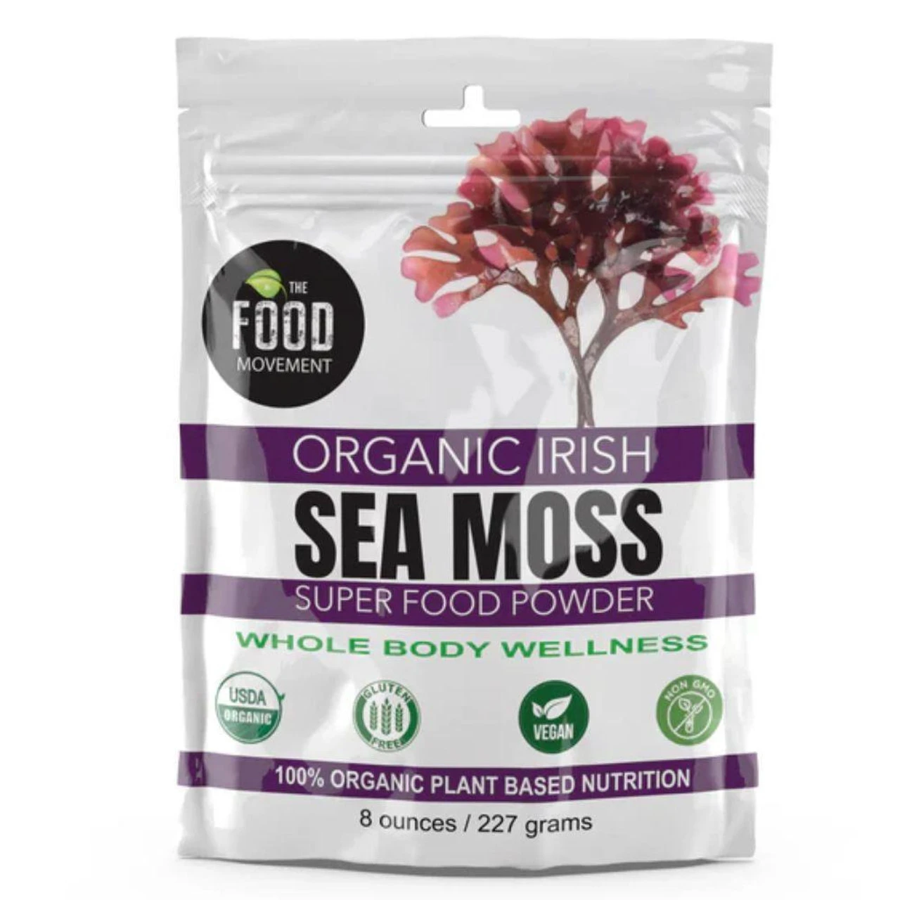 The Food Movement Organic Irish Sea Moss Powder 8 Ounces 1 The Food Movement Organic Irish Sea Moss Powder 8 Ounces