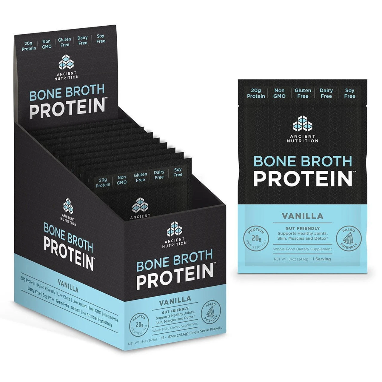 Ancient Nutrition Bone Broth Protein 15 Packets 2 Ancient Nutrition Bone Broth Protein 15 Packets - Image 2