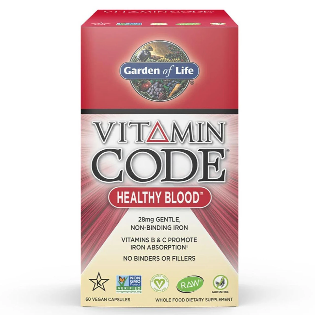 Garden Of Life Vitamin Code Healthy Blood 60 Vege Caps 1 Garden Of Life Vitamin Code Healthy Blood 60 Vege Caps
