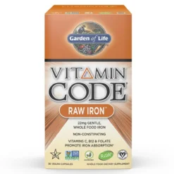 Garden Of Life Vitamin Code Raw Iron 30 Vege Caps