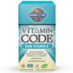 Garden Of Life Vitamin Code Raw Vitamin E 60 Vege Caps